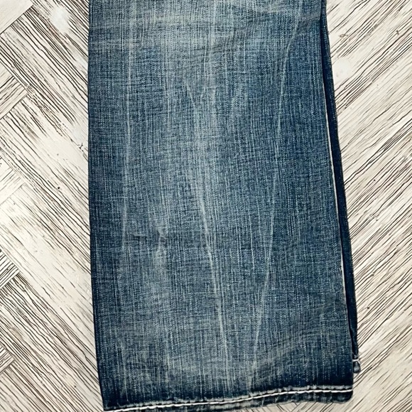 Rock Revival Nebi Blue Distressed Bootcut Jeans - Picture 10 of 15